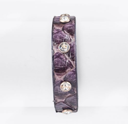 Pulsera Pitón Violeta con Swarovski
