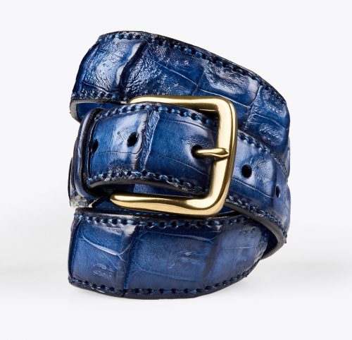 Cinturón Cocodrilo Azul Navy