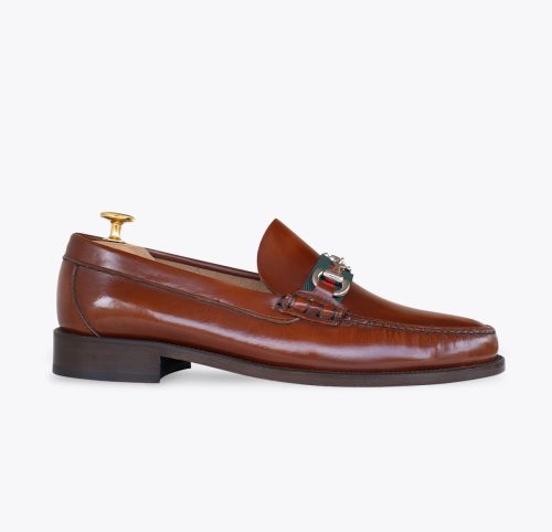 Mocasín metal antic Chesnut